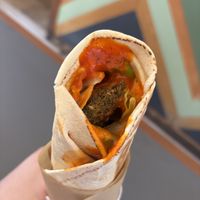   at FalafeLand in Santorini