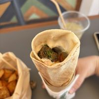   at FalafeLand in Santorini