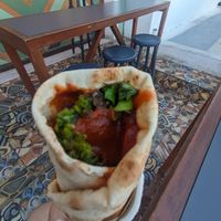 Volcano falafel at FalafeLand in Santorini
