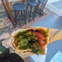 Volcano falafel at FalafeLand in Santorini