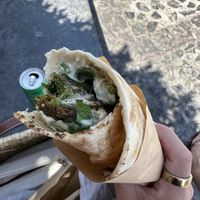   at FalafeLand in Santorini