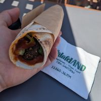 Falafel at FalafeLand in Santorini