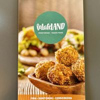 Menu  at FalafeLand in Santorini