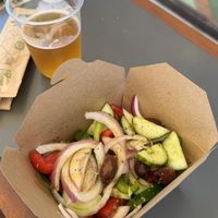   at FalafeLand in Santorini