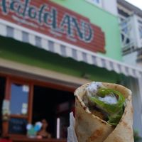 Small baba falafel! at FalafeLand in Santorini