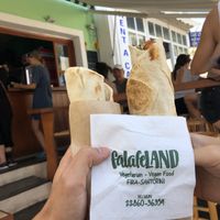 Wraps at FalafeLand in Santorini