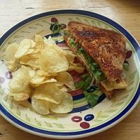 Spicy Korean Grilled Tofu Sandwich. at Gourmet Gallery in Blairstown