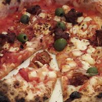 Vegan version of the "meltdown" pizza. Nice n spicy. at The Porter Pizza Company in Sheffield