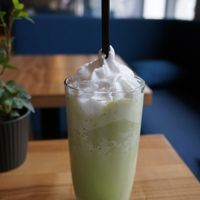 Matcha Pina Colada (vegan) at The Beginnings - Kr.Barona Iela in Riga