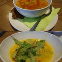 Today's Lunch Set (vegan)
Minestrone + Ratatouille at The Beginnings - Kr.Barona Iela in Riga