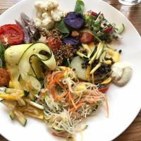 A plate from the brunch buffet. at The Beginnings - Kr.Barona Iela in Riga