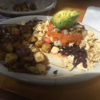 Heuvos Rancheros - vegan at Crow's Nest in Kalamazoo