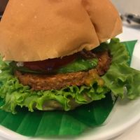 veggie burger at Healthy Farm - Tran Hung Dao District 1 in Ho Chi Minh City