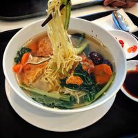 Roast pork noodle soup at Healthy Farm - Tran Hung Dao District 1 in Ho Chi Minh City
