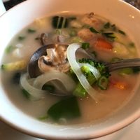 Tom yum soup at The Thai Place in Sturbridge