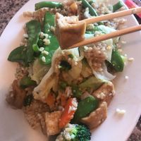 Vegetable fried brown rice at The Thai Place in Sturbridge