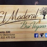 Business card  at El Maderal in Barcelona