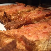 Catalan tomato bread  at El Maderal in Barcelona