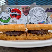 Vegan Maple at Smaaken Waffle Sandwiches - Food Truck in Portland