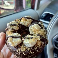 S’mores donut - vegan and delicious  at Gluten Free Gem in Portland