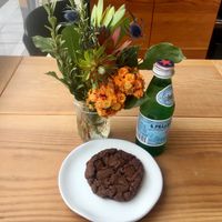 Double chocolate chip vegan cookie at Gluten Free Gem in Portland