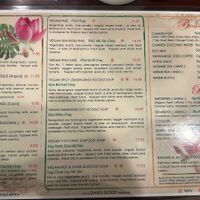 Vegan menu  at Dang Good Vietnamese Restaurant in Edmonton