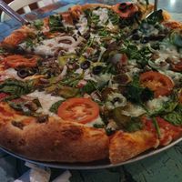 Vegan pizza at Mellow Mushroom in Sanford