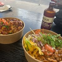 Butter chicken and jackfruit  at Veg-In YYC Re-Planted in Calgary