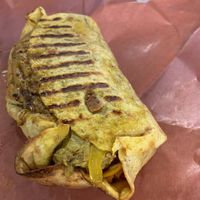Jackfruit and chorizo wrap at Veg-In YYC Re-Planted in Calgary