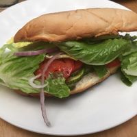Torta Vegetariana (Without Cheese) at Cafe James Xilitla in Xilitla