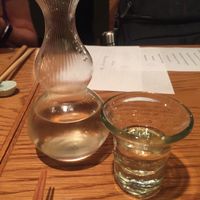 Sake pairing.  at Ukishima Garden in Kyoto
