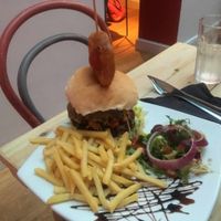 Big Badaboom Burger at Voltaire in Bangor