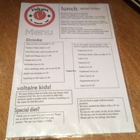 Menu 2 at Voltaire in Bangor