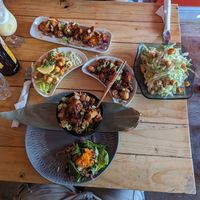 Full spread at Voltaire in Bangor