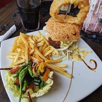 The big bada boom burger at Voltaire in Bangor