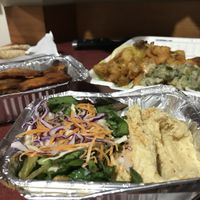 Salad & Hummus  at Voltaire in Bangor