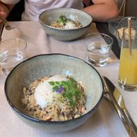 Main Course (vegan Risotto) at La Couleuvrine in Sarlat-la-caneda