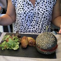 2nd: vegan burger at La Couleuvrine in Sarlat-la-caneda