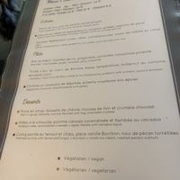 Les options sont au menu! at La Couleuvrine in Sarlat-la-caneda