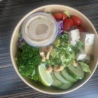 Ginger peanut salad  at Kupfert & Kim - Spadina in Toronto