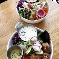 Falafel Salad at Kupfert & Kim - Spadina in Toronto
