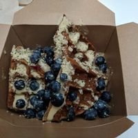 Breakfast pancakes at Kupfert & Kim - Waterpark Place in Toronto