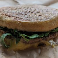 Vegan Breakfast Sandwich at Water Avenue Coffee in Portland