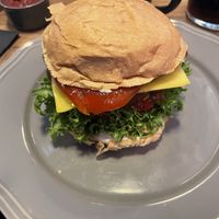 Burger mit Süsskartoffel Patty   at Halifax Burgers - Larsbjornsstaede in Copenhagen
