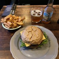 Berlin burger  at Halifax Burgers - Larsbjornsstaede in Copenhagen