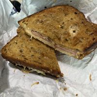 Special „pastrami“ (pickled tofu) sandwich  at Plant Matter Kitchen in London