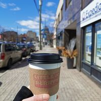 Matcha latte at Little Jo Berry's in Ottawa