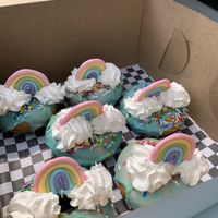 Rainbow Gluten Free Vegan Donuts!   at Little Jo Berry's in Ottawa
