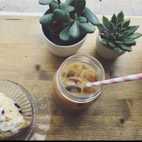 Iced Coffee & Scone at Little Jo Berry's in Ottawa