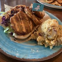 Fried Green Tomato Poboy at Krimsey's Cajun Kitchen in North Hollywood
